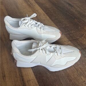 New Balance 327 Women's White and Beige Sneakers